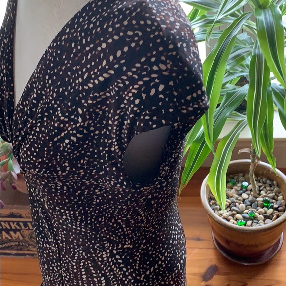 Size10 Brown Multi Jones New York Mid Length Dress - Picture 3 of 6